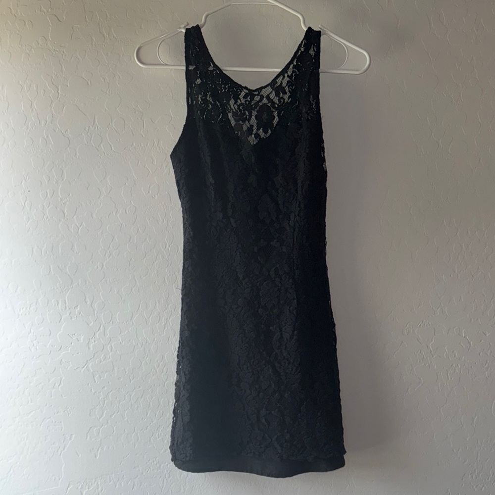 BB Dakota Black Sheath Halter Mini Dress